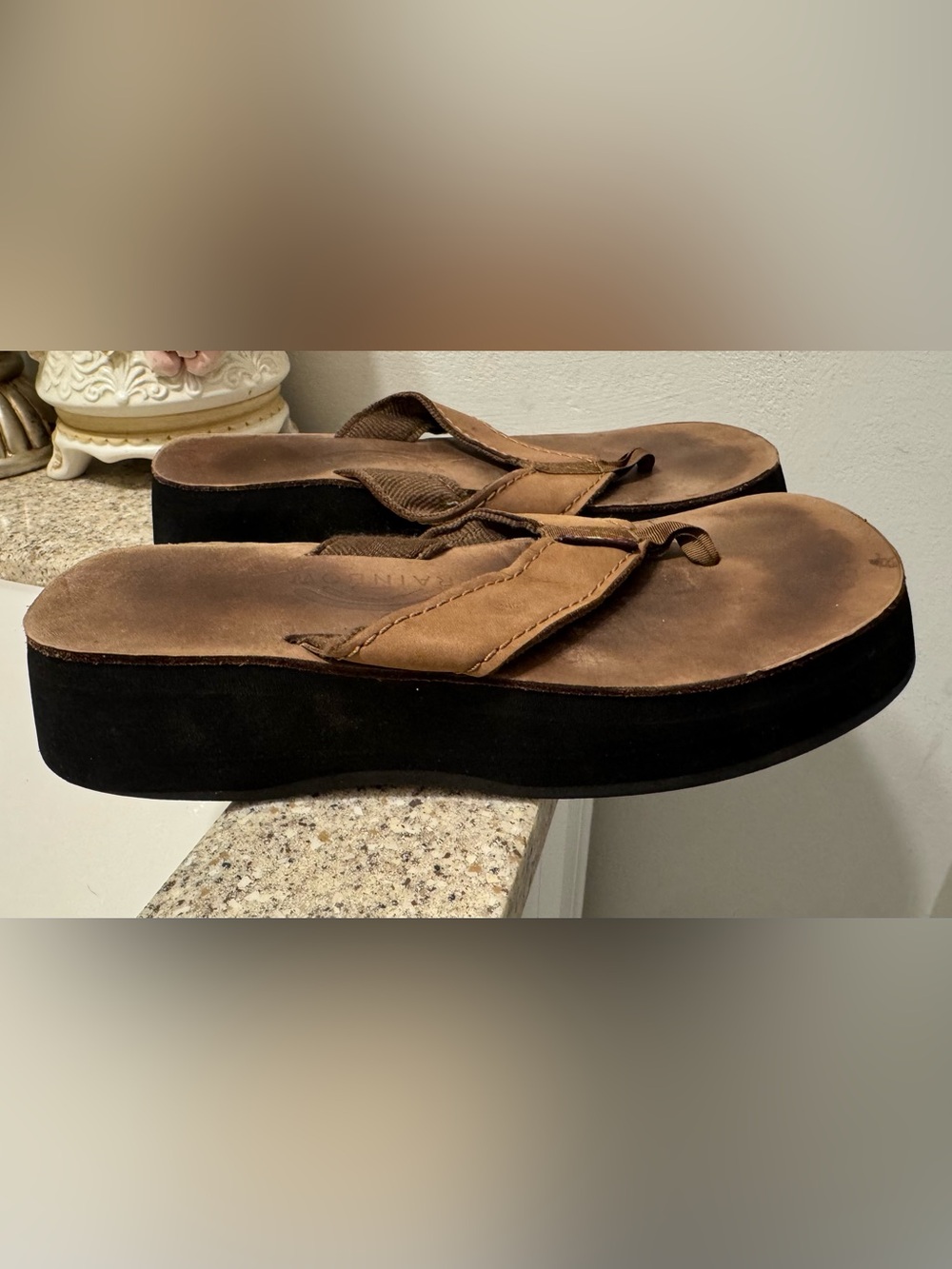 Excellent Condition Women’s Size 7 Platform Rainbow Sandals $15